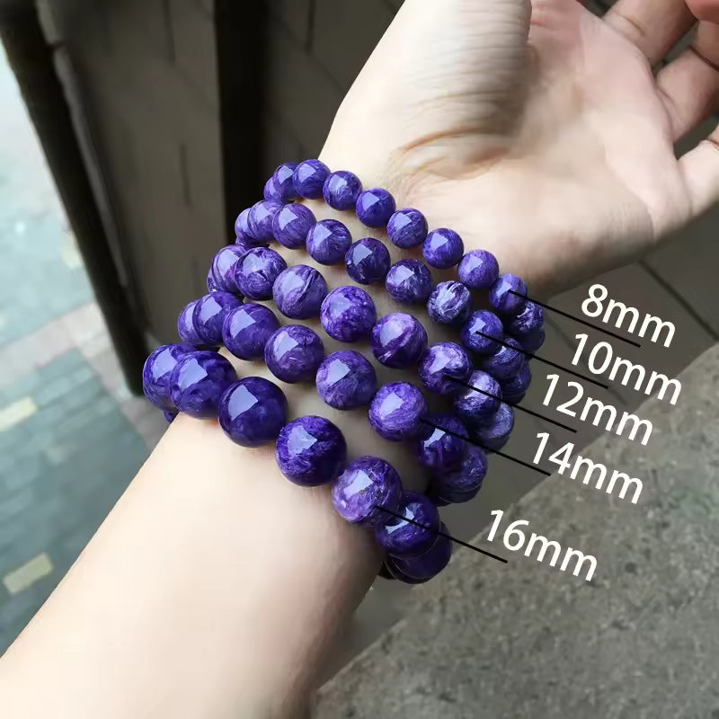 Handcrafted Amethyst Bead Bracelet