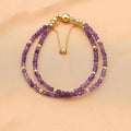 Amethyst Beaded Bracelet