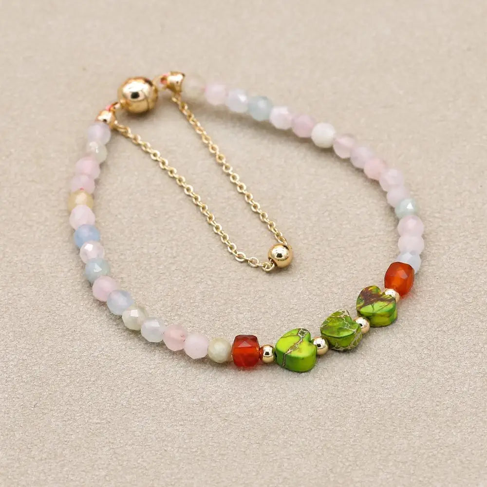 Unakite Beaded Bracelet