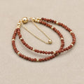 Gold Sandstone Beaded Bracelet